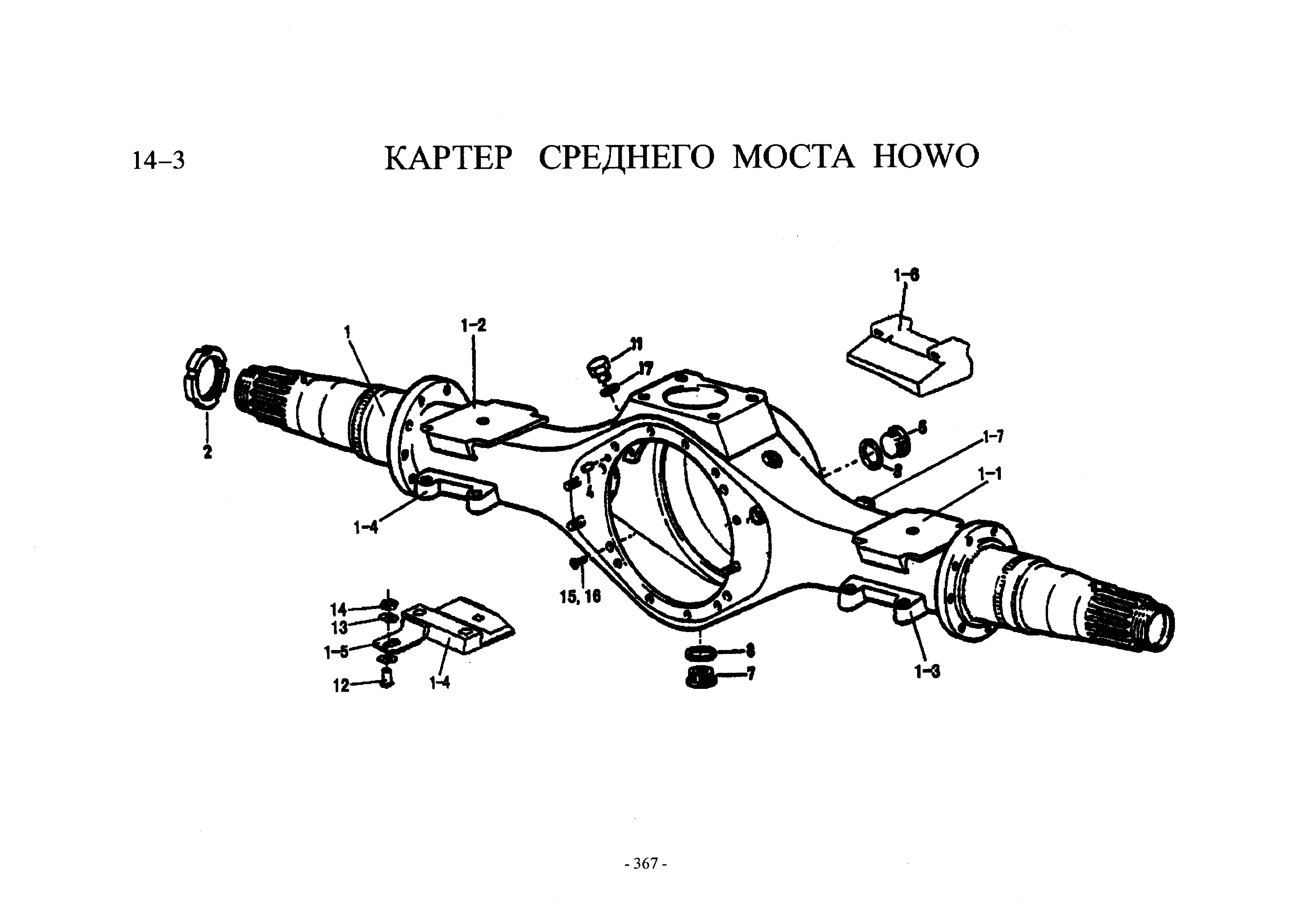 Схема Картер среднего моста