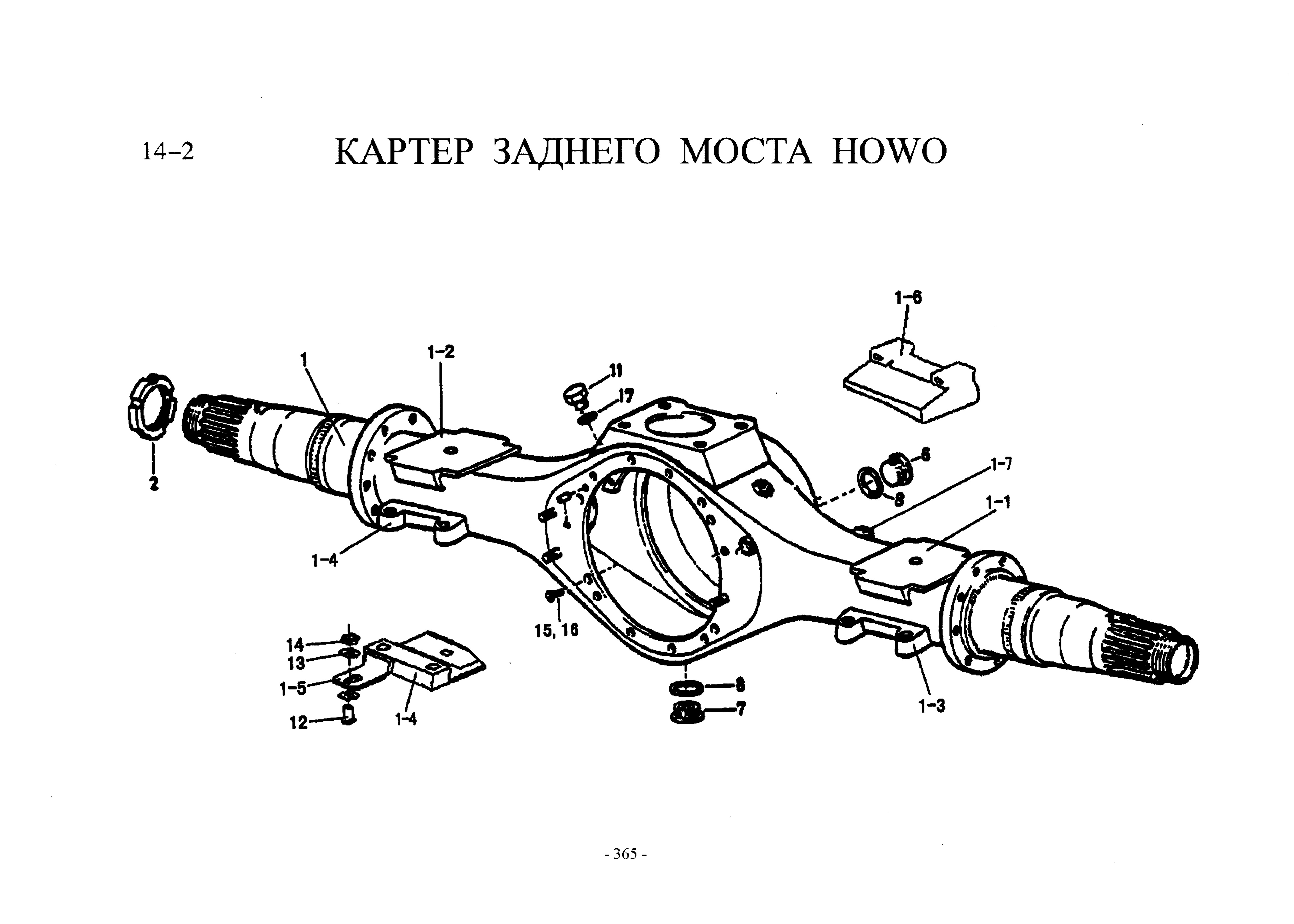 Схема Картер заднего моста