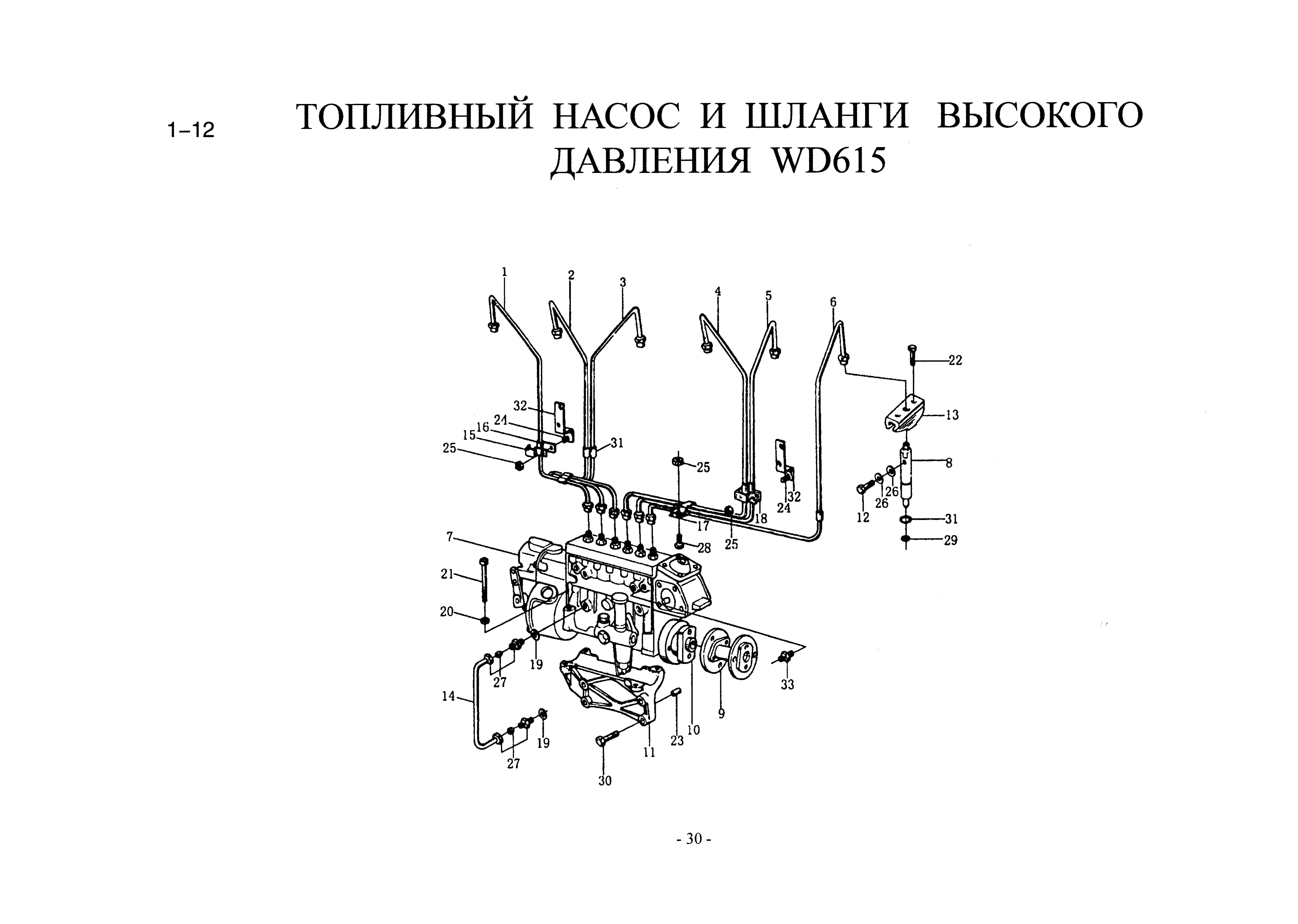 Схема Топливный насос высокого давления